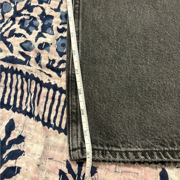 NWT Madewell Women Low Slung Baggy Charcoal Straight Jeans - Picture 11 of 13